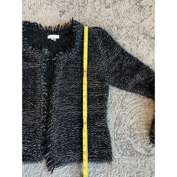 1 State Eyelash Yarn Wool Blend Open Cardigan Sz. Large - Picture 9 of 9